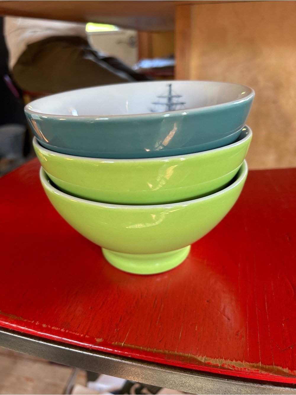 Set of 3 Ceramic Cereal Bowls - Picture 2 of 12